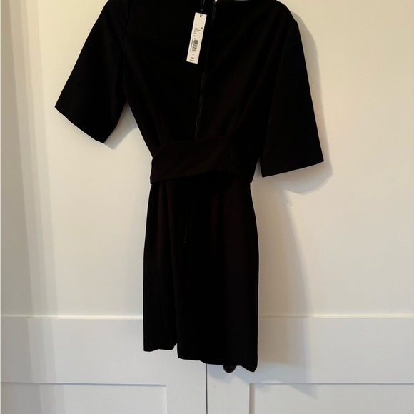 LBD Alice + Olivia Virgil Belted Mini Dress size 6 tie waist LBD NWT - Picture 6 of 7